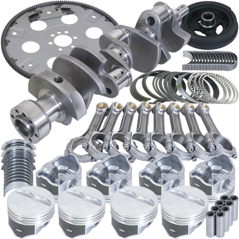Eagle Chevrolet 350 Balanced 1Pc Rear Seal Rotating Assembly Kit 168 Tooth Flex Plate