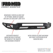 Load image into Gallery viewer, Westin 2011-2016 Ford F-250/350/450/550 Super Duty Pro-Mod Front Bumper - Textured Black