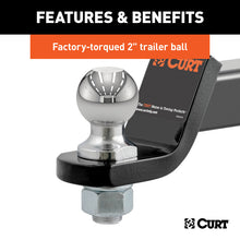 Load image into Gallery viewer, Curt Loaded Ball Mounts w/2in Balls (2in Shank 7500lbs 2in Drop 3-Pack)