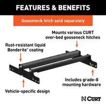 Load image into Gallery viewer, Curt 94-01 Dodge Ram 3500 Over-Bed Gooseneck Installation Brackets