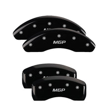 Load image into Gallery viewer, MGP 4 Caliper Covers Engraved Front &amp; Rear Acura Black finish silver ch