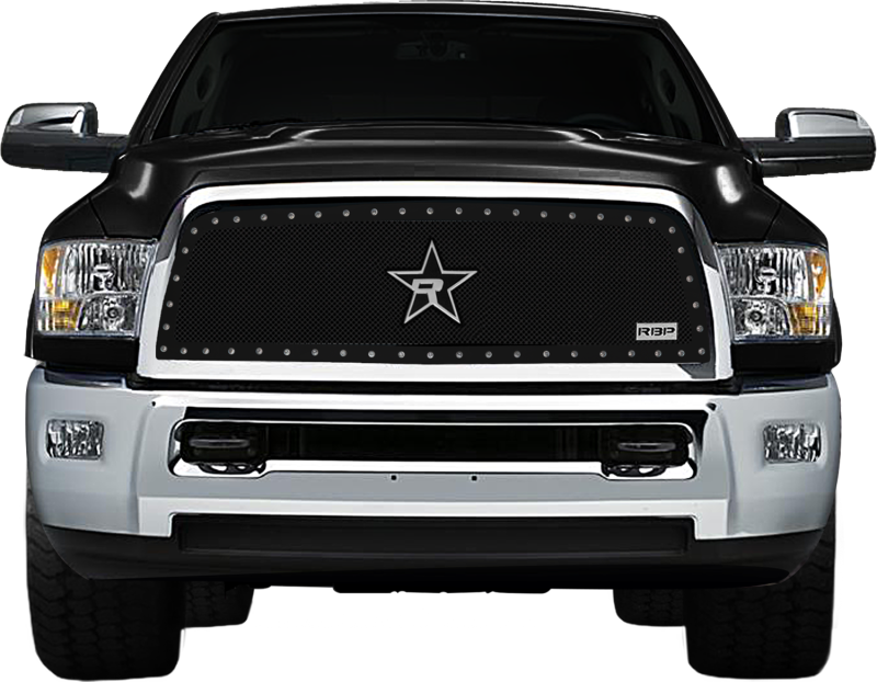 RBP RX-5 Halo Series Studded Frame 1pc. Grille 10-12 Dodge Ram 2500/3500 - Black