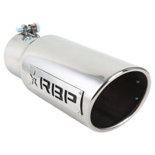 Load image into Gallery viewer, RBP RX-1 Polished Dual-Badged Exhaust Tip Inlet 5in. / Outlet 6in. / Length 18in. - Stainless Steel