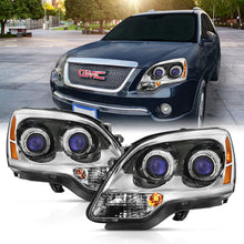 Load image into Gallery viewer, ANZO 2007-2008 GMC Acadia Crystal Headlight Chrome Amber(OE)