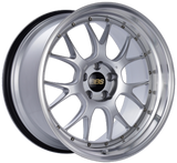 BBS LM-R 20x10.5 5x120 ET35 CB82 Diamond Silver Center Diamond Cut Lip Wheel