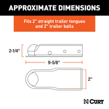 Load image into Gallery viewer, Curt QuickPin No-Latch 2in Trailer Coupler (2in Channel - 3500 lbs)