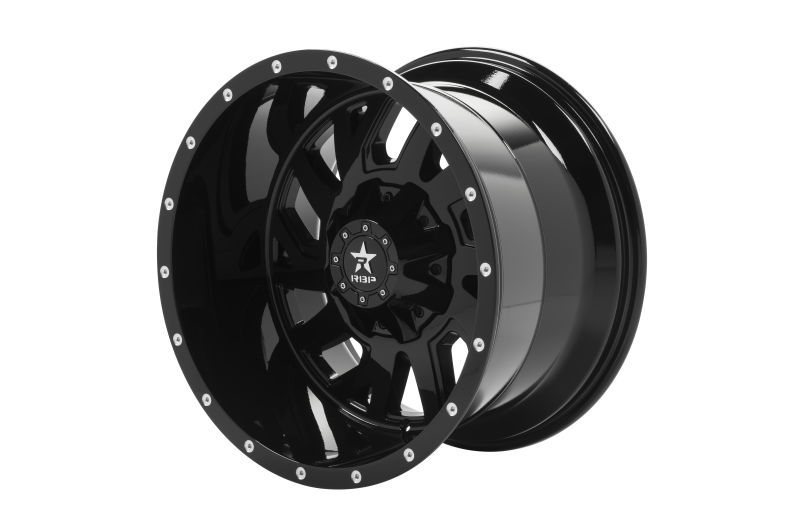 RBP 65R Glock 20x12 5x114.3 BP / 4.75 BS -44mm Offset 78mm CB (Hub Centric) Gloss Black Wheel