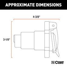 Load image into Gallery viewer, Curt Heavy-Duty 7-Way RV Blade Connector Socket (Vehicle Side)