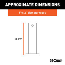 Load image into Gallery viewer, Curt Pin-On Jack Foot (Fits 2in Tube 2000lbs 8-1/2in Height Packaged)