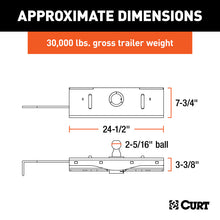 Load image into Gallery viewer, Curt Universal Double Lock EZr Gooseneck Hitch