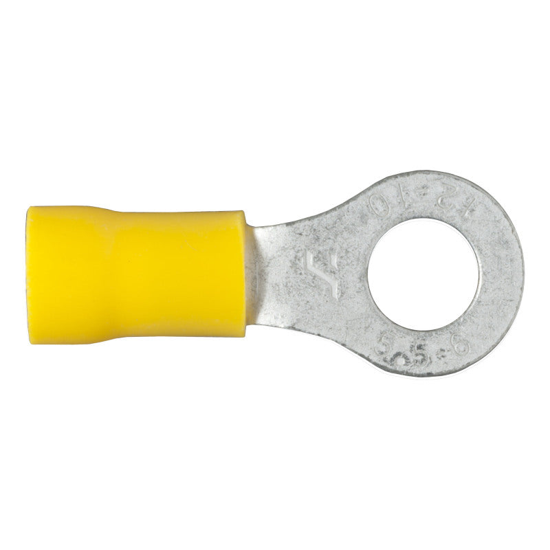Curt Ring Terminals (12-10 Wire Gauge 1/4in Stud Size 100-Pack)
