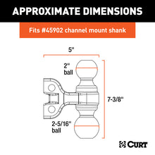 Load image into Gallery viewer, Curt Replacement Dual-Ball for Adjustable Channel Mount