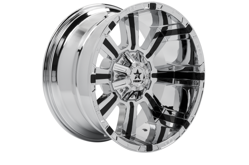 RBP 94R 22x12 5x127 BP / 4.75 BS -44mm Offset 78mm CB (Hub Centric) Chrome w/Blk Inserts Wheel