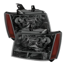 Load image into Gallery viewer, xTune Chevy Suburban 1500/2500 07-14 Crystal Headlights Smoke HD-JH-CSUB07-AM-SM