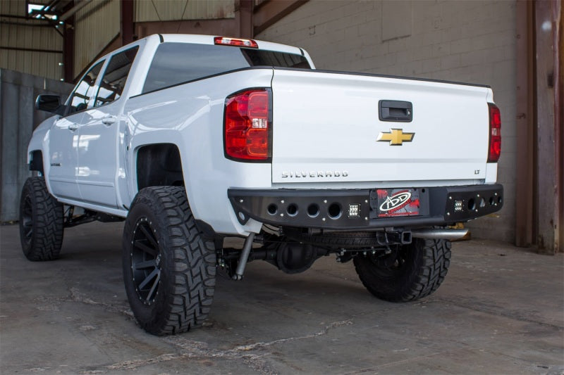 Addictive Desert Designs 14-18 Chevy Silverado 1500 Stealth Rear Bumper w/ Backup Sensor Cutout