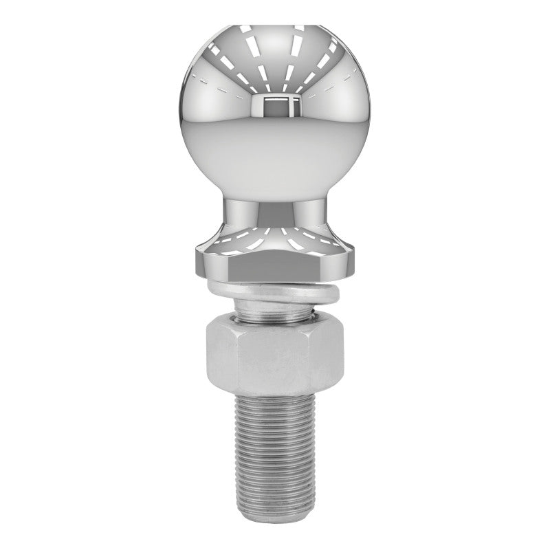Curt 2-5/16in Trailer Ball (1in x 3in Shank 6000lbs Chrome Packaged)