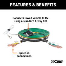 Load image into Gallery viewer, Curt Universal Splice-In Towed-Vehicle RV Harness for Dinghy Towing