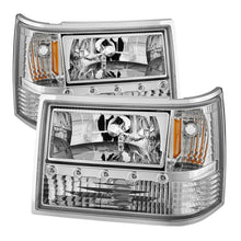 Load image into Gallery viewer, xTune Jeep Grand Cherokee 93-98 1Pc Crystal Headlights Chrome HD-ON-JGC93-1PC-LED-C