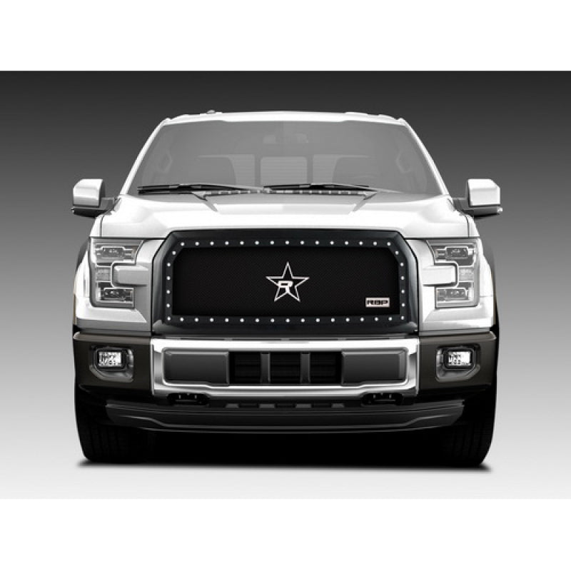 RBP RX-5 Halo Series Studded Frame 1pc. Grille 15-17 Ford F-150 All Models (OE Replacement) - Black