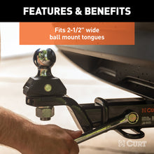 Load image into Gallery viewer, Curt RockerBall 2in Cushion Hitch Trailer Ball (1in Shank 7500lbs)