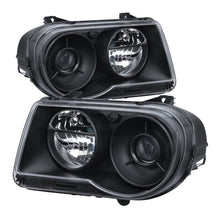 Load image into Gallery viewer, xTune Chrysler 300C w/ Halogen Projection Style Only 05-10 Headlights Black HD-JH-C300C-BK