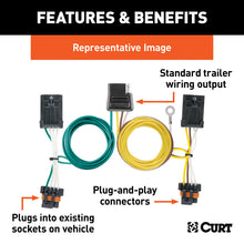 Load image into Gallery viewer, Curt 98-06 Jeep Wrangler Custom Wiring Harness (4-Way Flat Output)