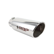 Load image into Gallery viewer, RBP RX-1 Polished Dual-Badged Exhaust Tip Inlet 4in. / Outlet 6in. / Length 18in. - Stainless Steel