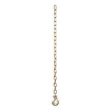 Load image into Gallery viewer, Curt 35in Safety Chain w/1 Clevis Hook (12600lbs Yellow Zinc)