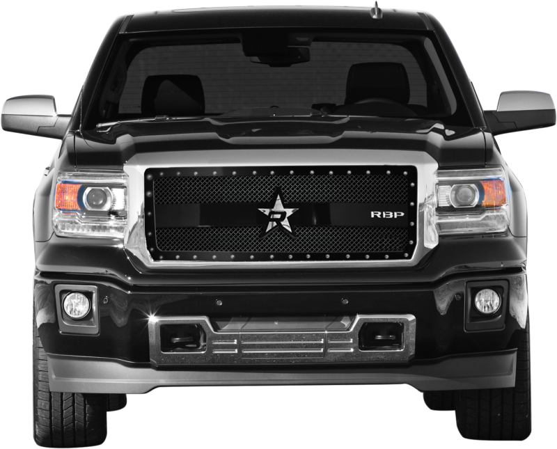 RBP RX-3 Series Studded Frame 1pc. Grille 14-15 GMC Sierra 1500 (Except All-Terrain Edition) - Black