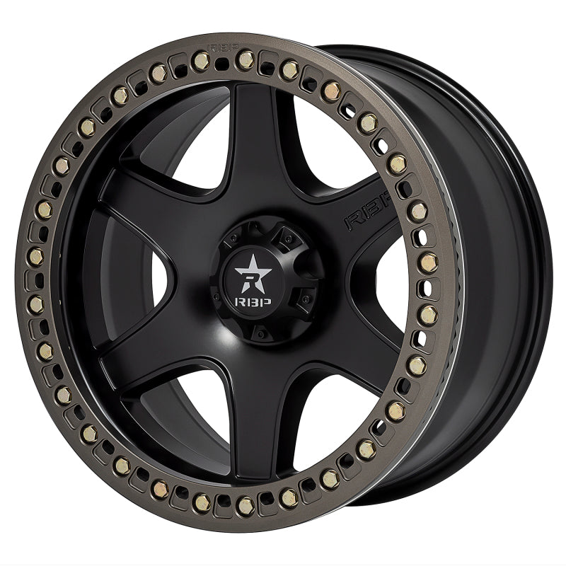 RBP 50R Cobra 17x9.0 6x139.7 BP / 4.5 BS / -12mm Offset 108mm CB Black w/Bronze Ring Wheel
