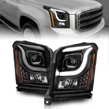 Load image into Gallery viewer, ANZO 15-17 GMC Yukon/Yukon XL Projector Headlights Black Housing/Clear Lens (w/ Light Bars)