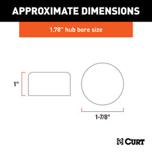 Load image into Gallery viewer, Curt 1.78in Bearing Protector Dust Covers (2-Pack)