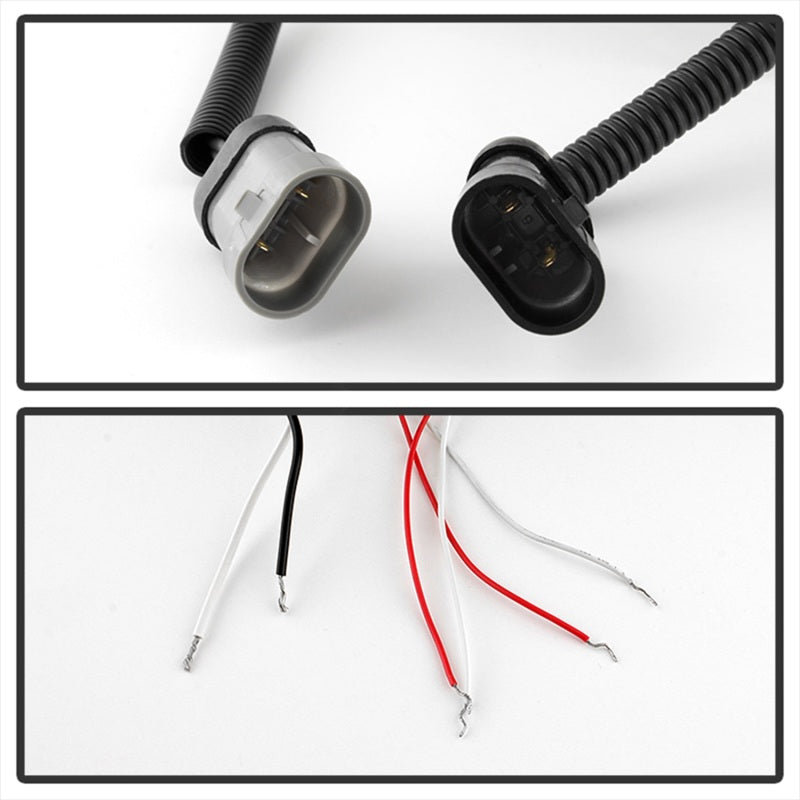 Spyder Chevy Silverado 1500 03-06 Projector LED Halo LED Amber Reflector Blk PRO-YD-CS03-AM-BK