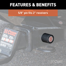 Load image into Gallery viewer, Curt Hitch &amp; Coupler Lock Set (2in Receiver 1/2in to 2-1/2in Latch 1-7/8in &amp; 2in Lip)