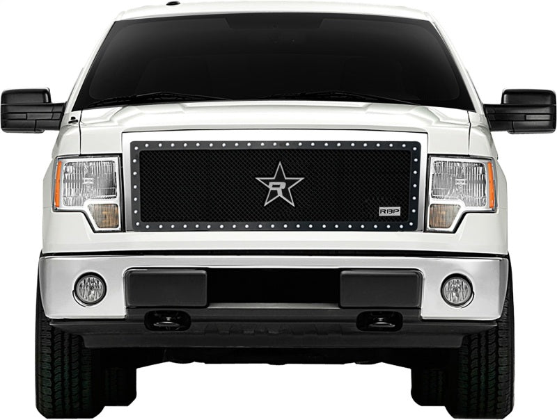 RBP RX-5 Halo Series Studded Frame 1pc. Grille 09-14 Ford F-150 (Except Harley Edition) - Black