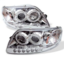 Load image into Gallery viewer, Spyder Ford F150 97-0 Projector - LED Halo Amber Reflector LED Chrome PRO-YD-FF15097-1P-AM-C
