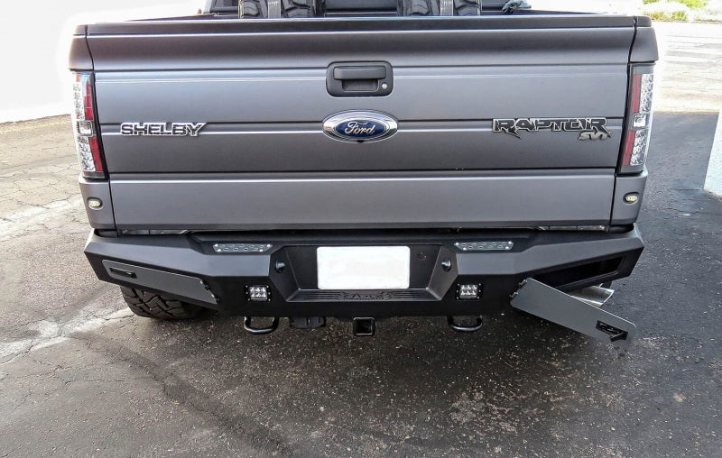 Addictive Desert Designs 10-14 Ford F-150 Raptor HoneyBadger Rear Bumper w/ Backup Sensor Cutouts