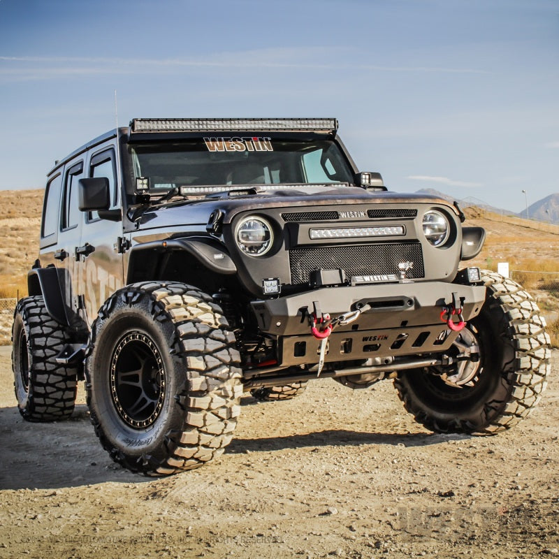 Westin 18-20 Jeep Wrangler JL / 20 Gladiator Tube Fenders - Front - Textured Black