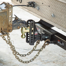 Load image into Gallery viewer, Curt Adjustable Channel Mount w/Dual Ball (2-1/2in Shank 20000lbs 6in Drop)