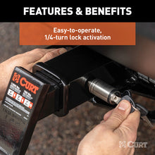 Load image into Gallery viewer, Curt 5/8in Hitch Lock (2in Receiver Barbell Stainless)