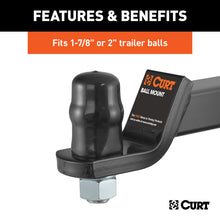 Load image into Gallery viewer, Curt Trailer Ball Cover (Fits 1-7/8in or 2in Balls Black Rubber)