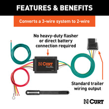 Load image into Gallery viewer, Curt Non-Powered 3-to-2-Wire Taillight Converters (30-Pack)