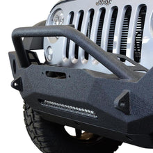 Load image into Gallery viewer, DV8 Offroad 07-18 Wrangler JK FS-18 Mid Length Steel Front Bumper w/ Fog Lights