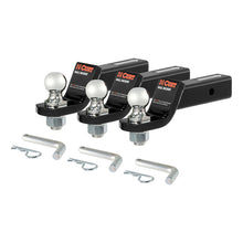 Load image into Gallery viewer, Curt Loaded Ball Mounts w/1-7/8in Balls (2in Shank 3500lbs 2in Drop 3-Pack)