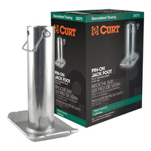 Load image into Gallery viewer, Curt Pin-On Jack Foot (Fits 2in Tube 2000lbs 8-1/2in Height Packaged)