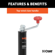 Load image into Gallery viewer, Curt A-Frame Jack w/Top Handle (5000lbs 15in Travel)