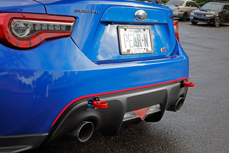 Perrin Subaru BRZ/Scion FR-S/Toyota 86 Tow Hook Kit (Rear) - Red