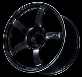 Advan TC4 16x5.5 +45 4x100 Black Gunmetallic and Ring Wheel