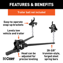 Load image into Gallery viewer, Curt Short Trunnion Bar Weight Distribution Hitch (8000-10000lbs 28-3/8in Bars)