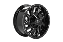 Load image into Gallery viewer, RBP 65R Glock 20x10 5x127/139.7 BP / 5 BS / -12mm Offset 78mm CB Gloss Black Machined Grooves Wheel